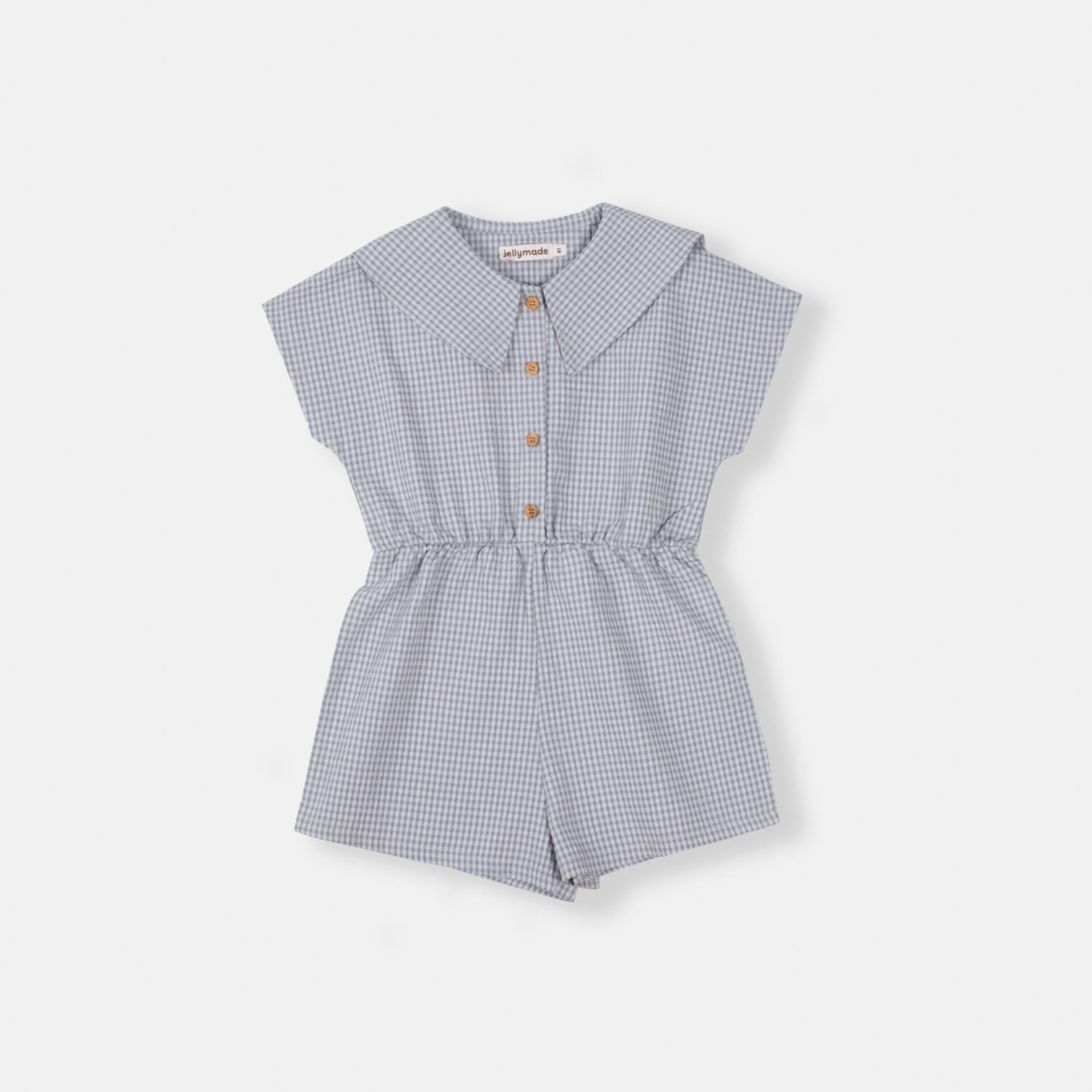 Beebe Jumpsuit Checks Blue - Jellymade